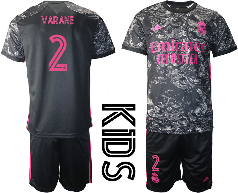 2021 Real Madrid away youth #2 soccer jerseys